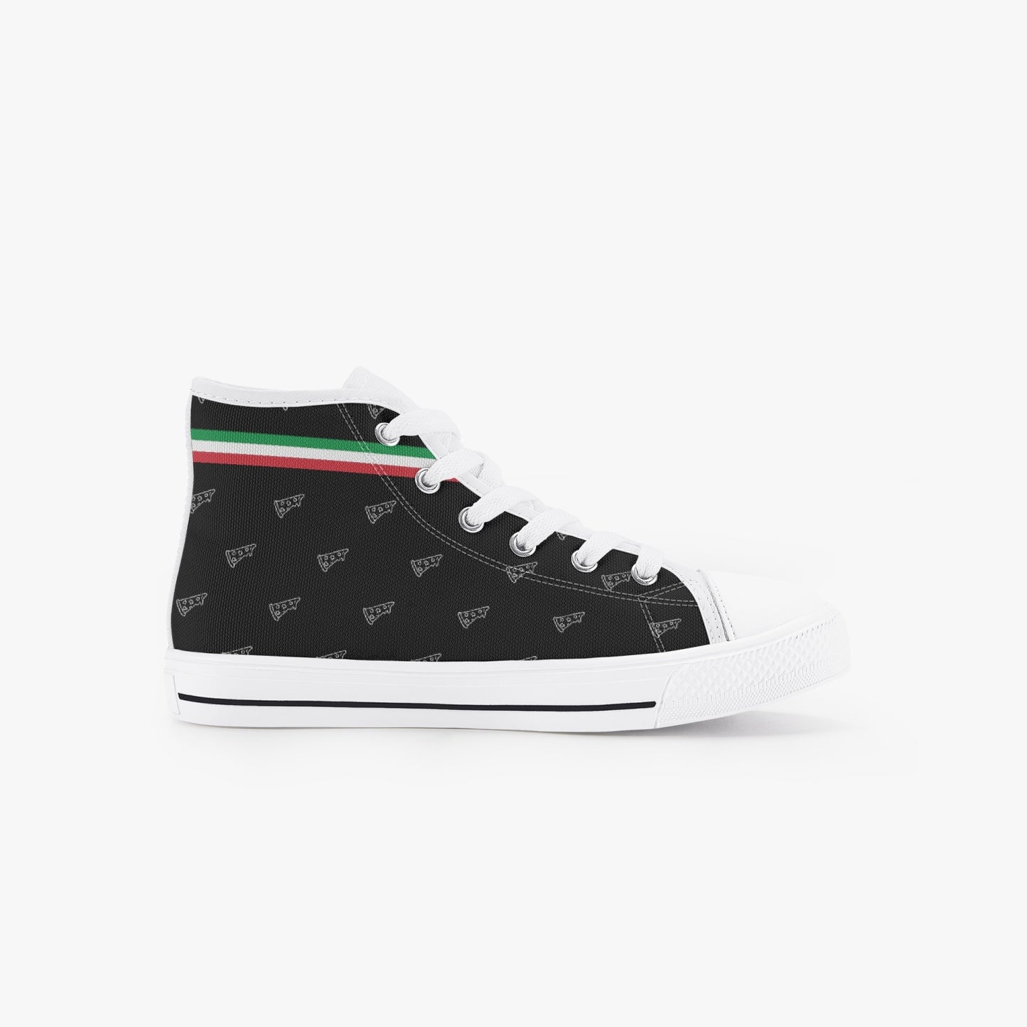 Kid’s High-Top Shoes Pizza pattern