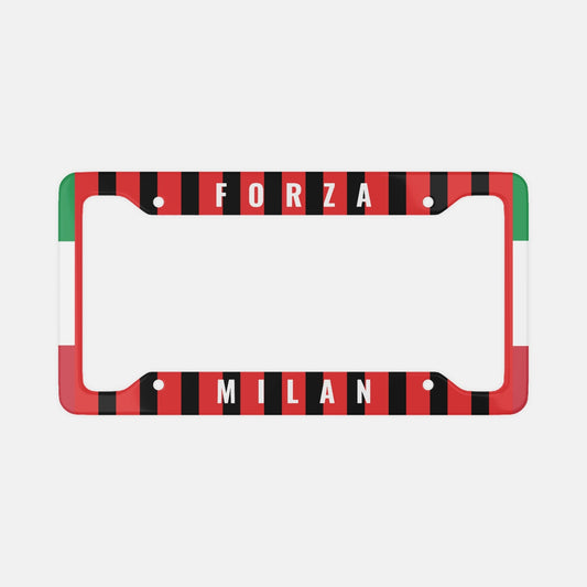 Forza Milan - License Plate Frame with sleek design, enhancing vehicle luxury and confidence, crafted from durable aluminum.