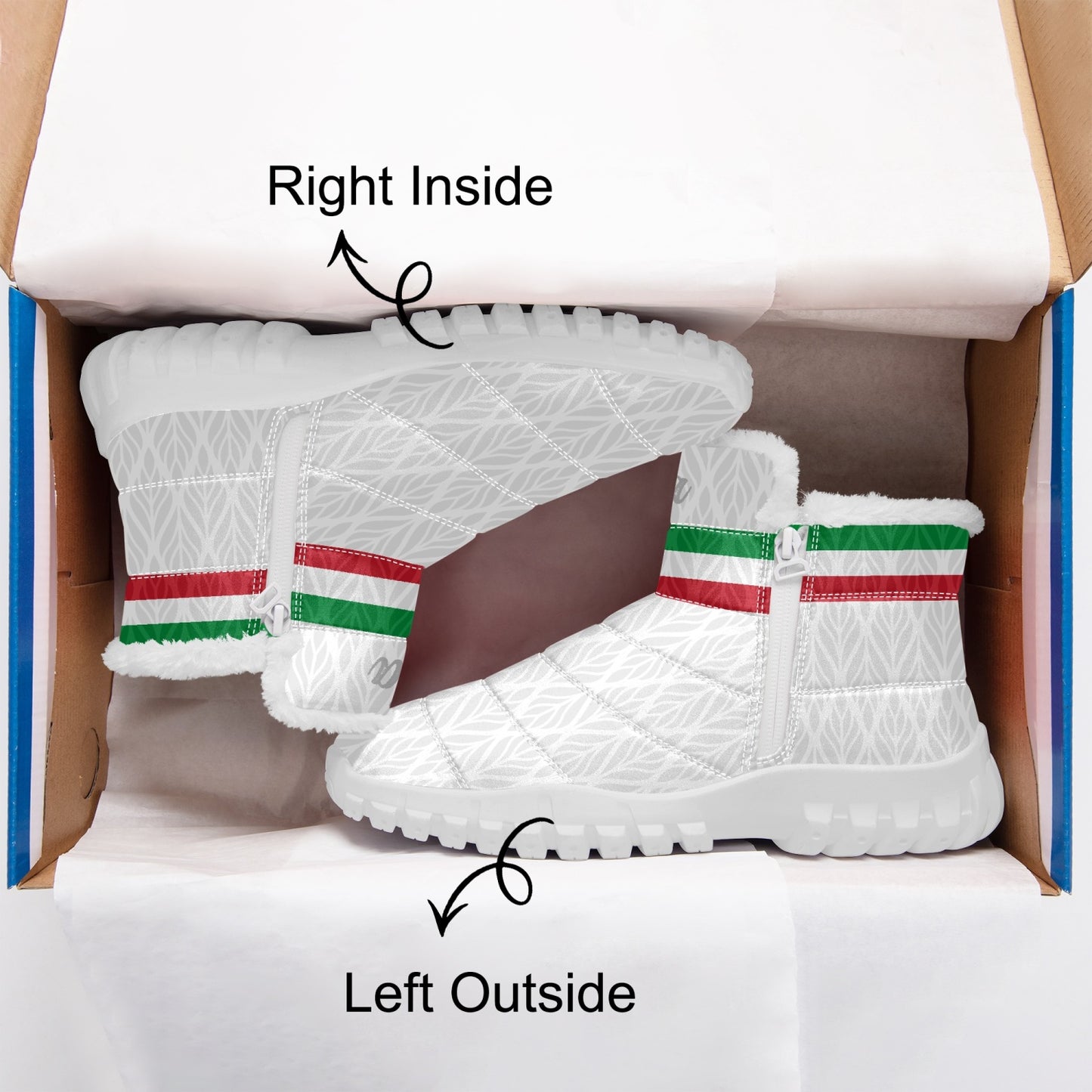 Italy Fur Zip Boots