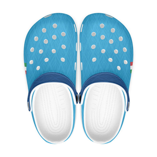 Napoli Clogs shoes, featuring a soft EVA upper and durable anti-slip outsole, shown in a versatile design suitable for indoor and outdoor wear.