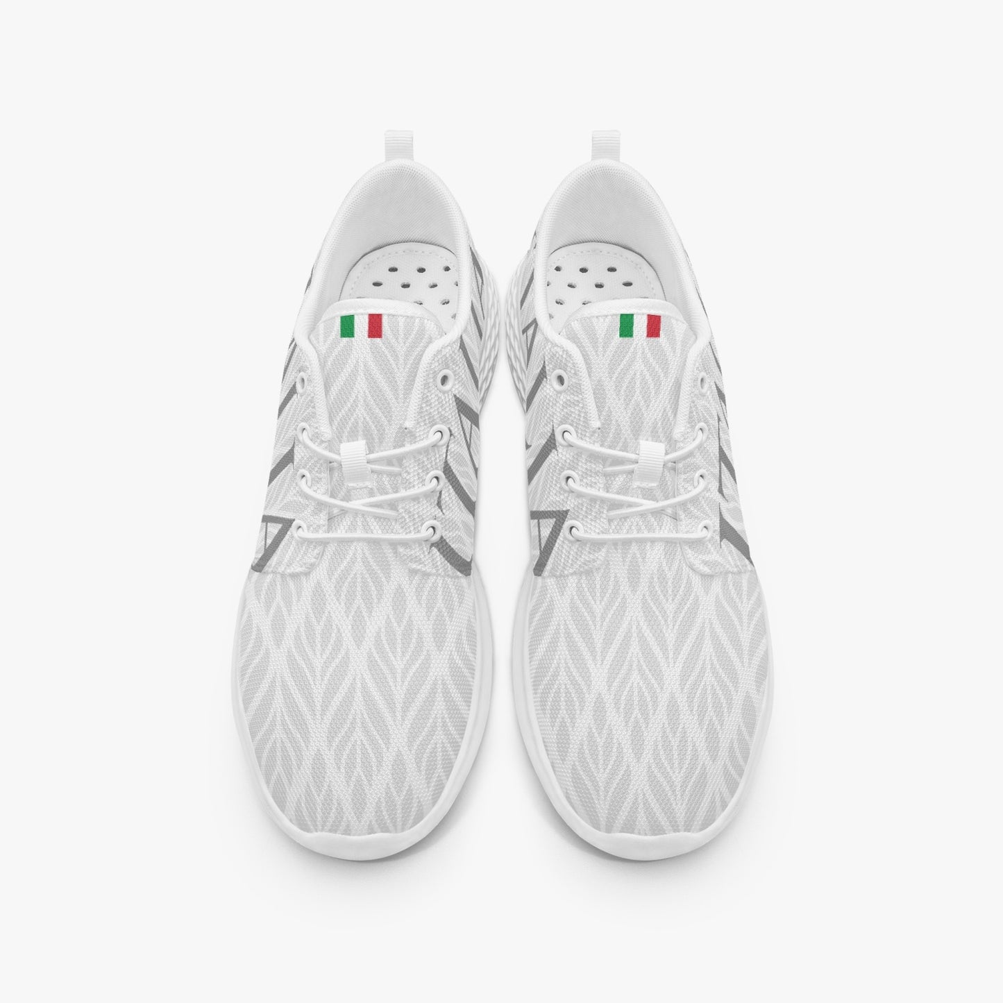 "Italia" pattern Running Shoes white - men's /women's sizes