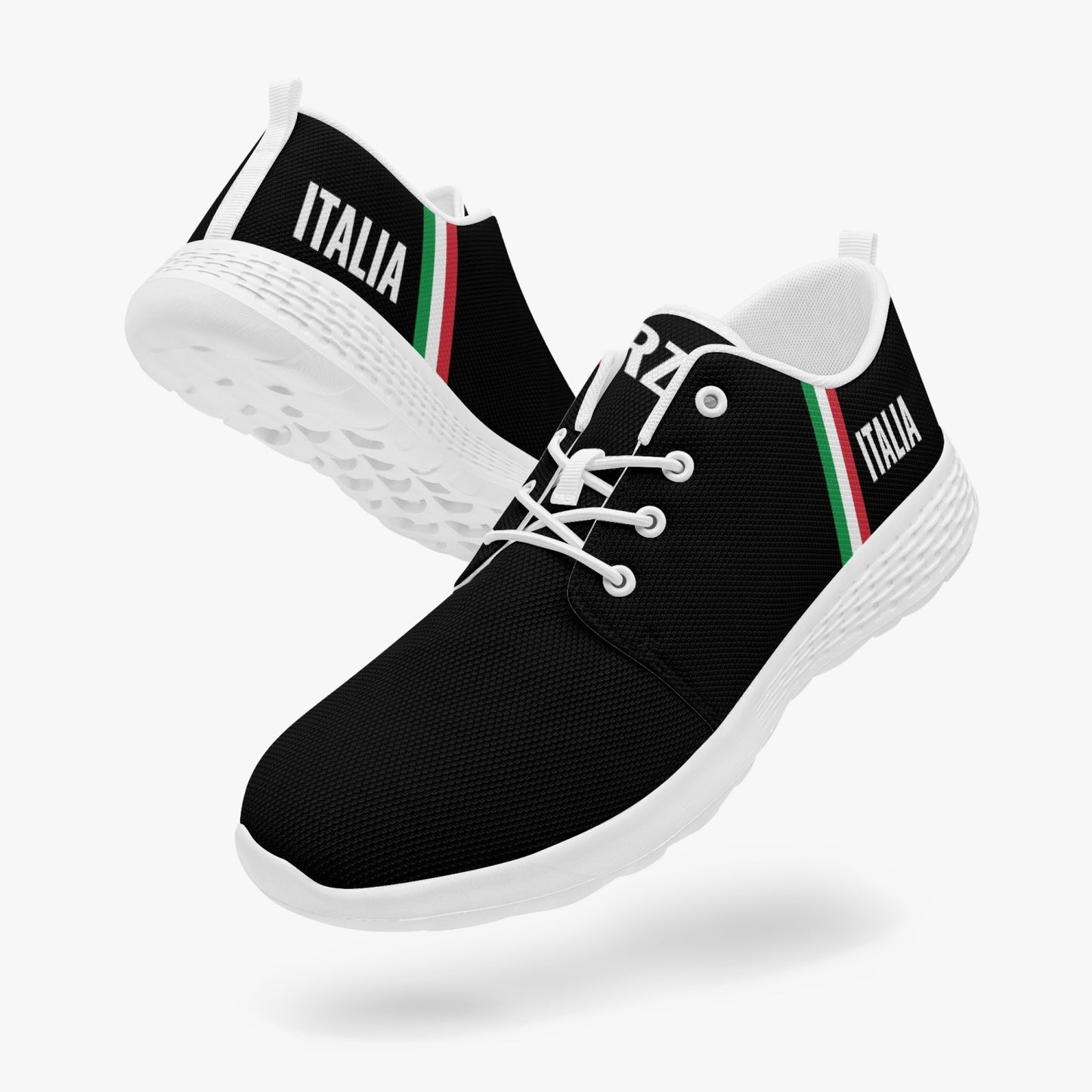 Italy Running Shoes - Forza Italia - Black - men's /women's sizes