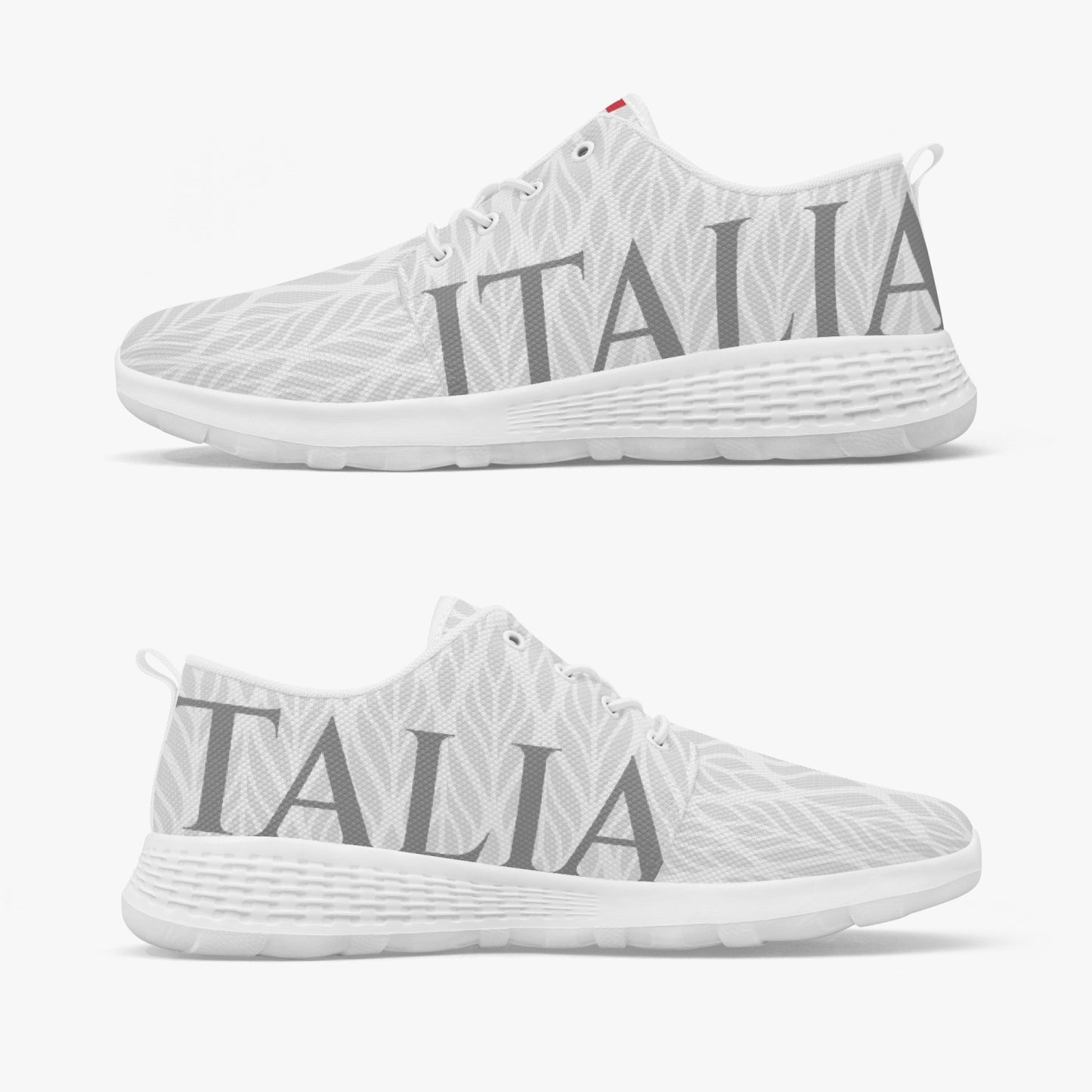 "Italia" pattern Running Shoes white - men's /women's sizes