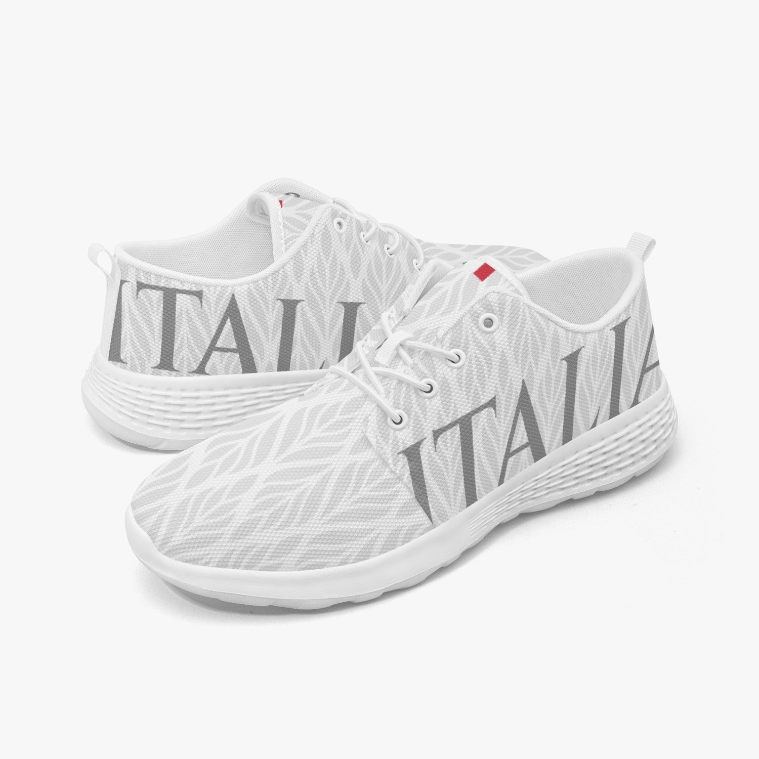 Italia pattern Running Shoes white men's /women's sizes