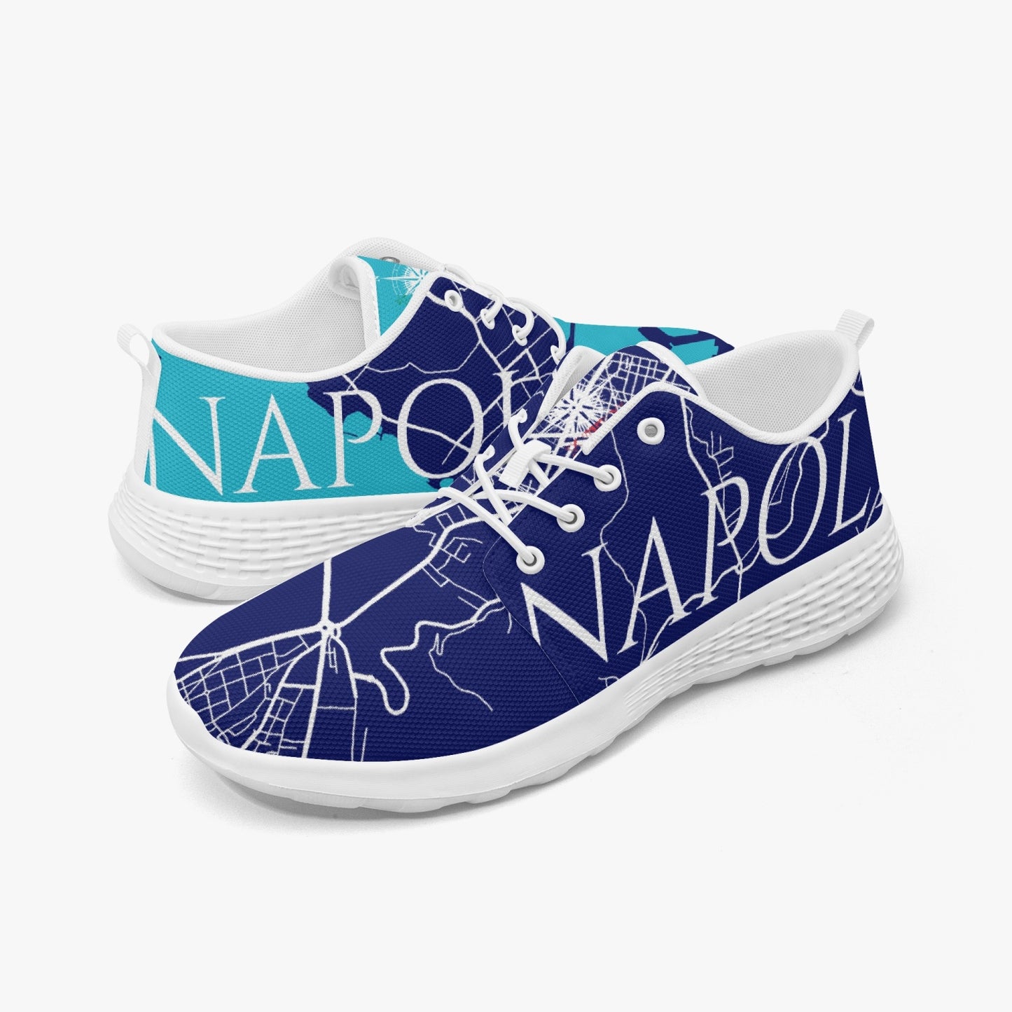 Napoli City Map Running Shoes - men's /women's sizes
