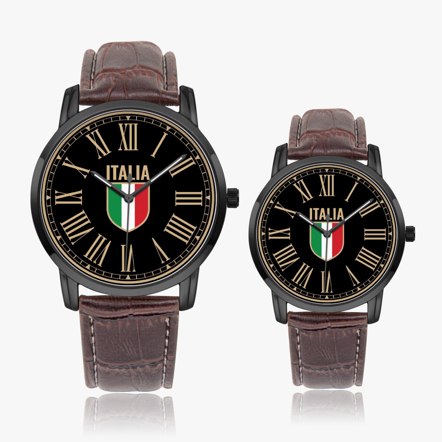 Stemma Italia - Premium Quartz Watch Stainless Steel Case & Leather Bands