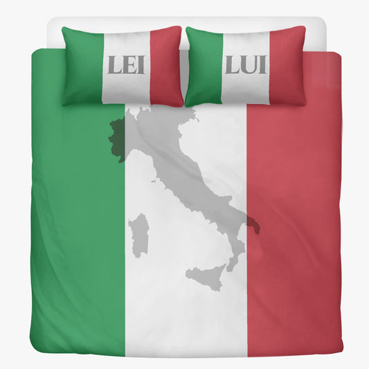 Completo Letto - Bandiera Italia Lei Lui