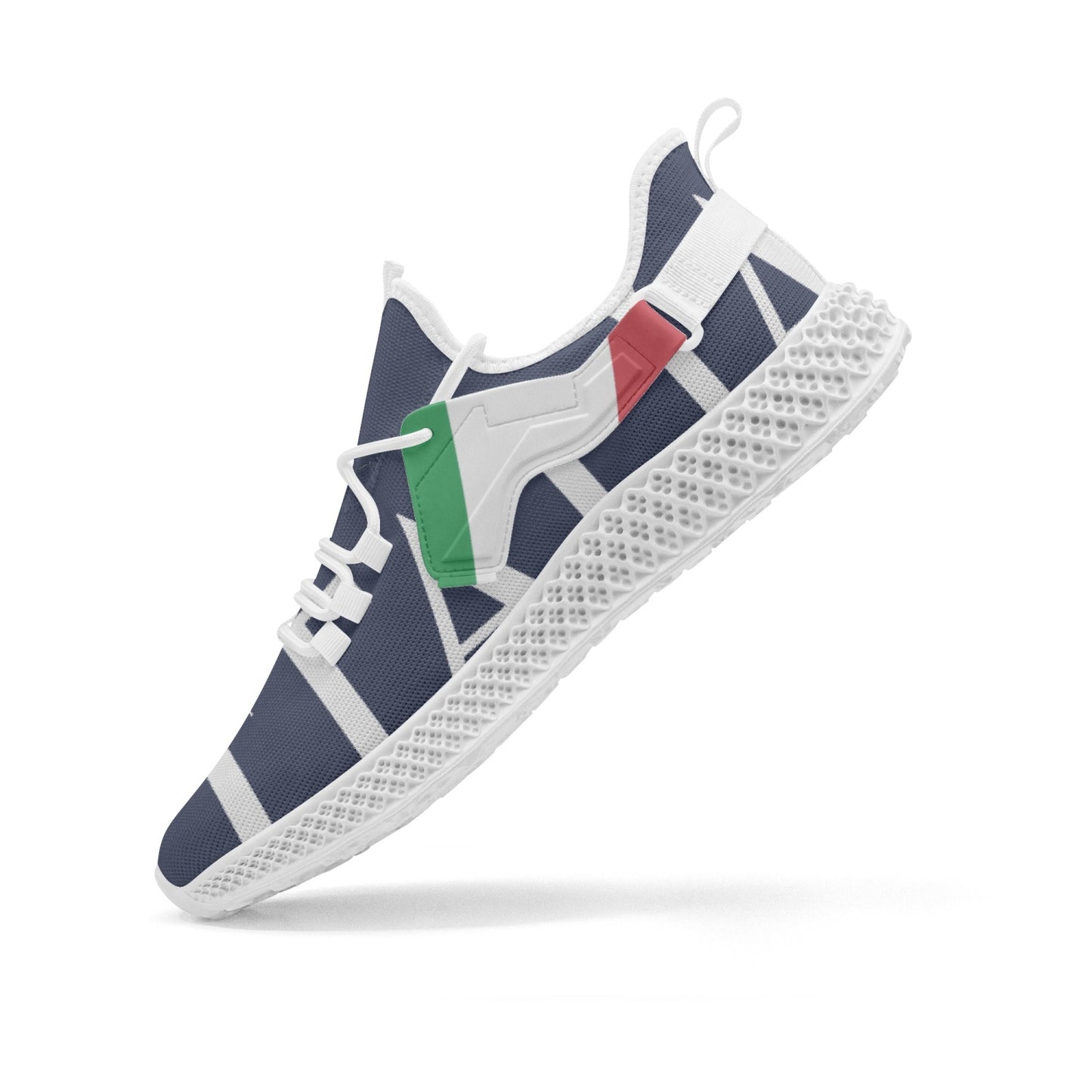 Italia Net Mesh Knit Sneakers Navy - men/women sizes