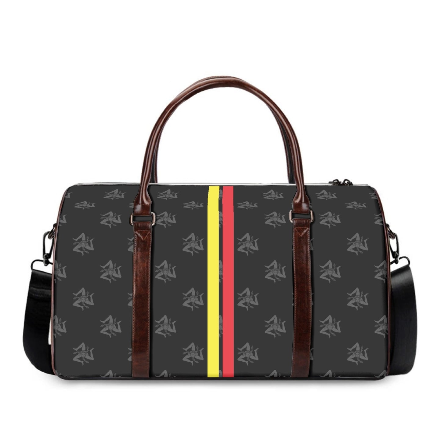Travel Handbag Trinacria Sicilian Pattern