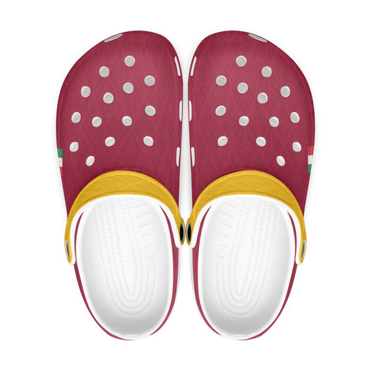 Roma Clogs shoes featuring soft EVA upper vamps and durable anti-slip outsoles, suitable for indoor and outdoor use, available at Italiadistrict.com.