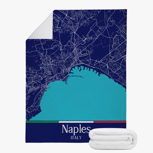 Coperta in pile Napoli City Map