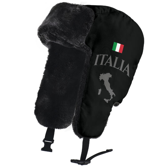 Trapper Hat with faux fur lining and adjustable chin strap, designed for comfort and warmth. Perfect for adding style to your collection.