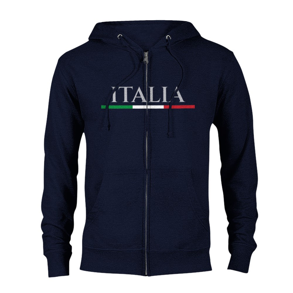 Zip Hoodie ITALIA - Italian strip flag