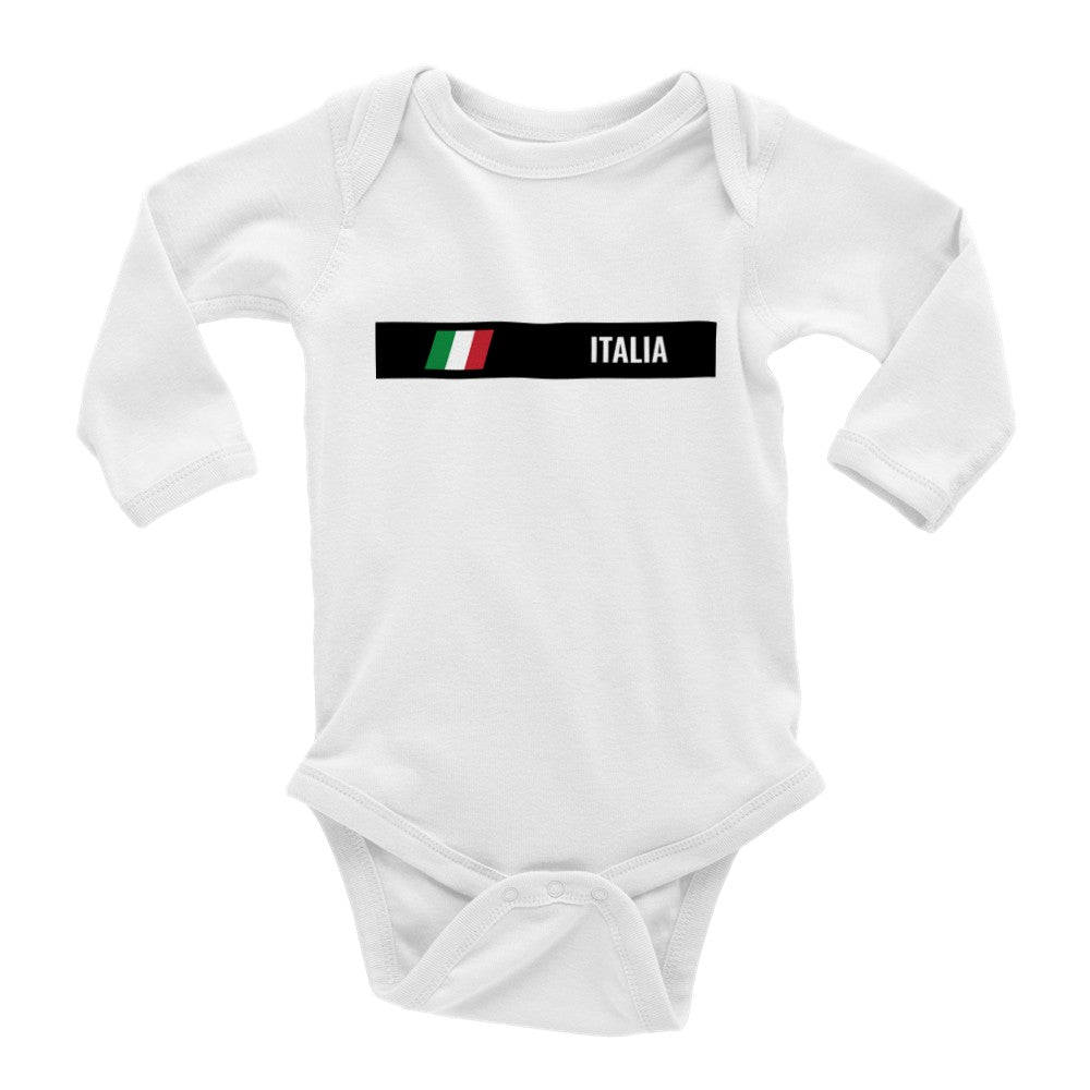 Italia Baby Long Sleeve Onesies